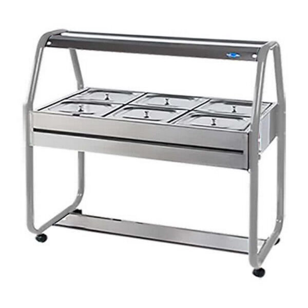 Carro self service térmico 6 cubas