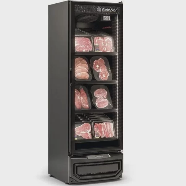 Expositor de Carnes Vertical 1 Porta de Vidro GCBC45LB Gelopar