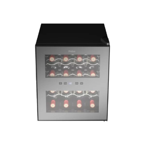 Adega 16 garrafas display digital preto