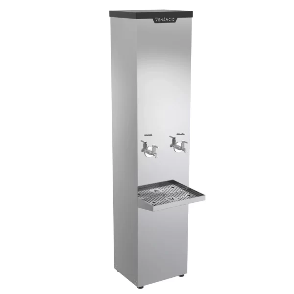 Bebedouro Industrial 50 Litros Inox 2 Torneiras Geladas 127V 